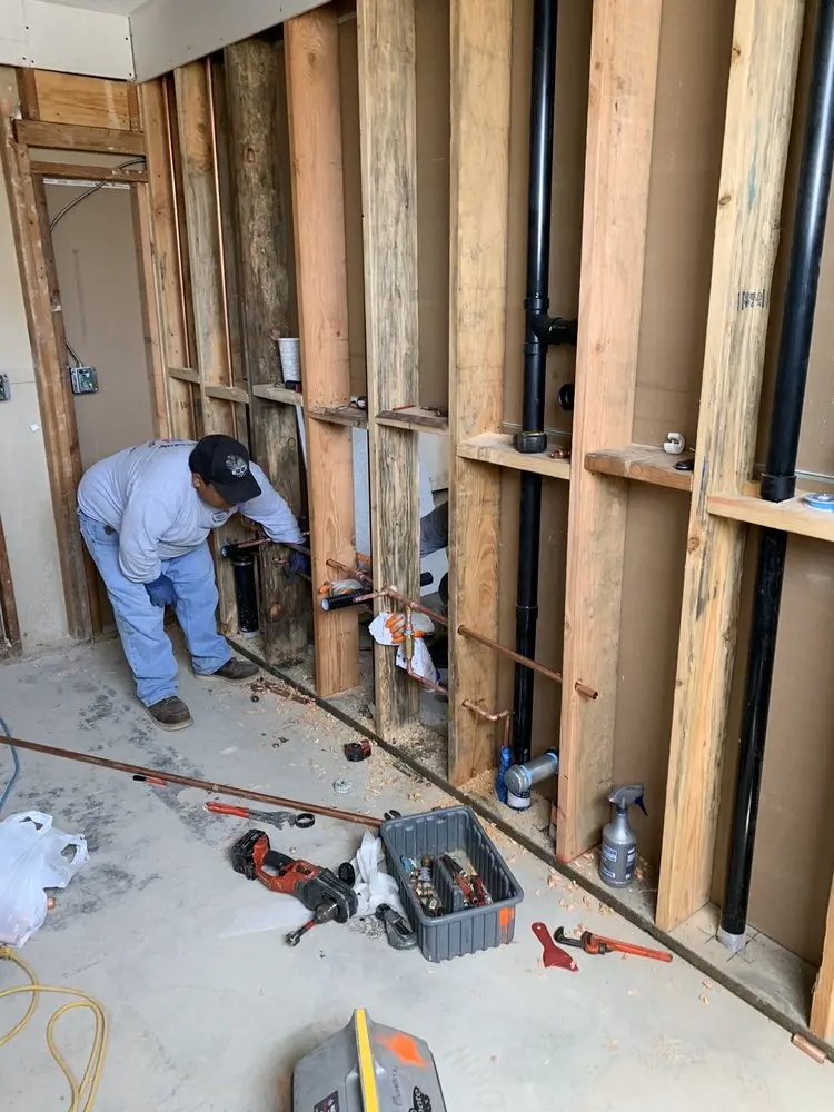 Commercial rough-in plumbing for Gas Line Repair in Downtown Corona